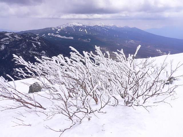 蓼科山から八ヶ岳連峰